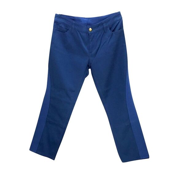 Louis Vuitton capri pants in bright blue denim